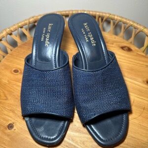 Kate Spade New York Malibu Summer Vacation Resort Sandal Blazer Blue Size 7.5/38